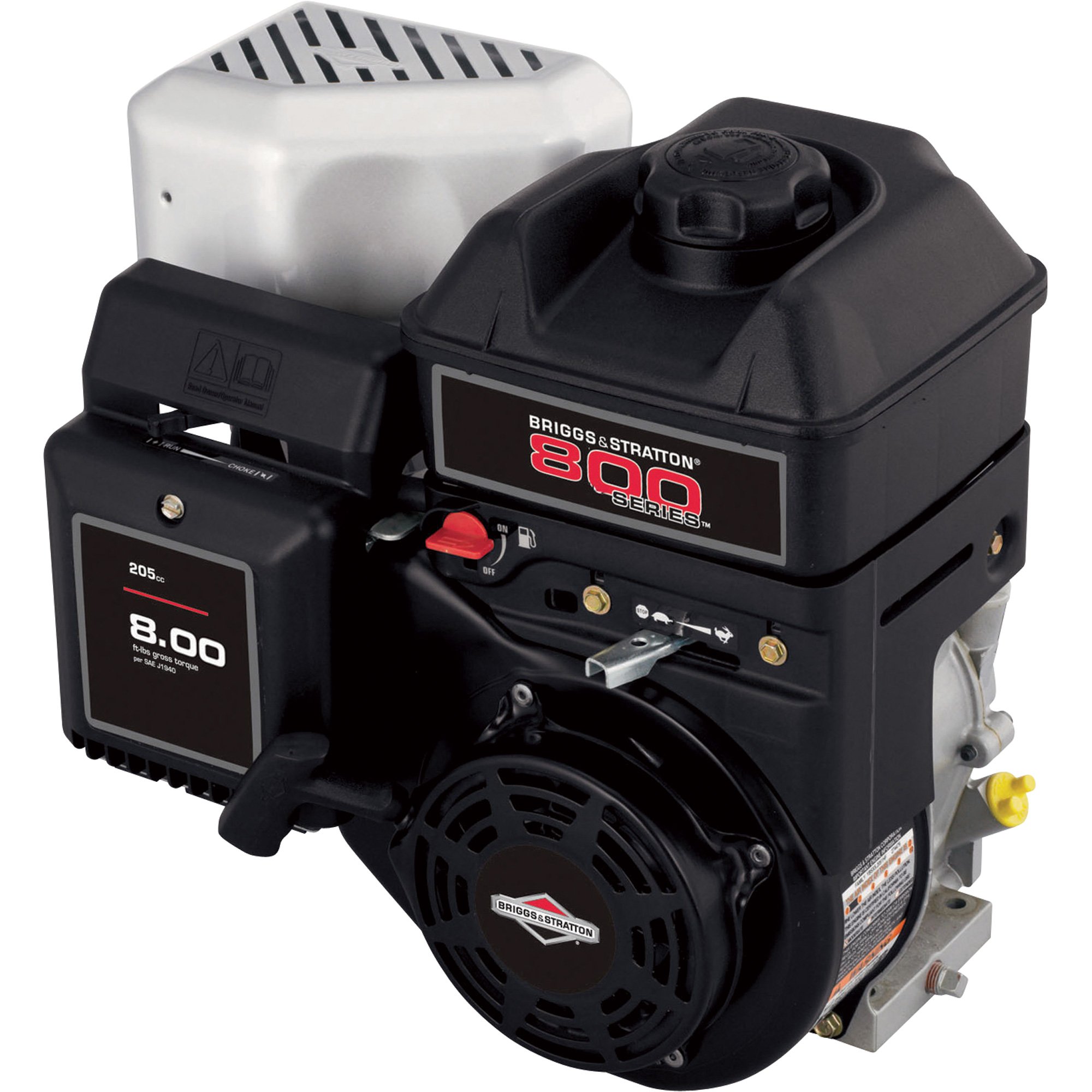 Briggs & Stratton Horizontal Engine — 205cc, 800 Series, 8.0 Gross Torque, 3/4in. x 2 5/16in. Shaft, Model# 126312-1023-B8